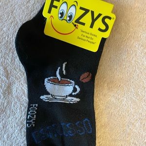 Foozy’s Women’s No Show (ankle) socks. Black Expresso socks.